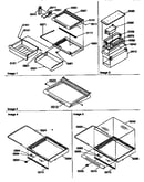 Deli, shelf, and crisper assemblies