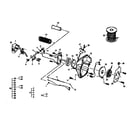 Lowrance EAGER BEAVER 287BC 12-400128-08 starter/clutch housing assembly diagram