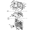 Kenmore 59657085790 ice and water cavity, electronic bracket assembly diagram