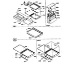 Kenmore 59657085790 deli, shelf, and crisper assemblies diagram