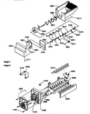 Ice bucket auger/ice maker