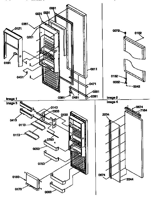 Refrigerator door