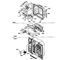 Kenmore 59657089790 ice and water cavity, electronic bracket assembly diagram