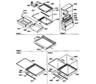 Kenmore 59657089790 dell, shelf and crisper assemblies diagram