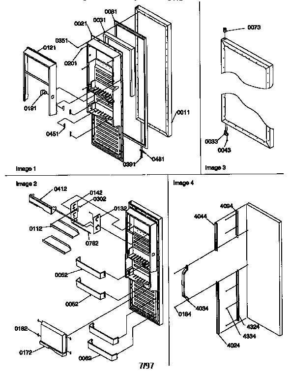 Refrigerator door