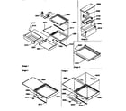 Kenmore 59657585790 deli, shelves, crisper assemblies diagram