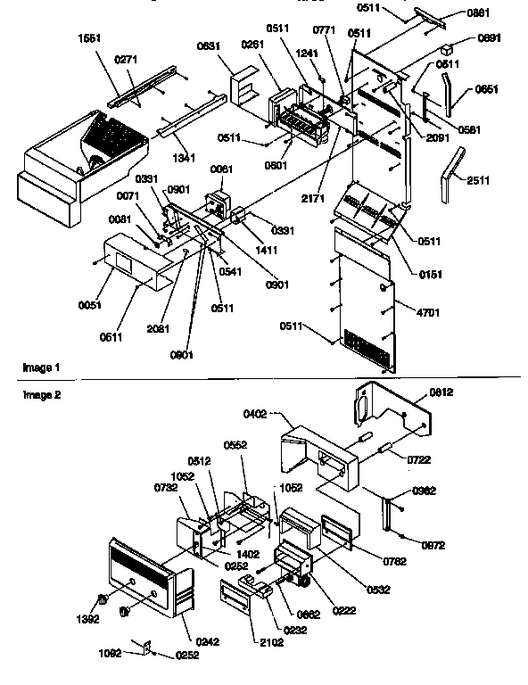 Ice maker/control assembly
