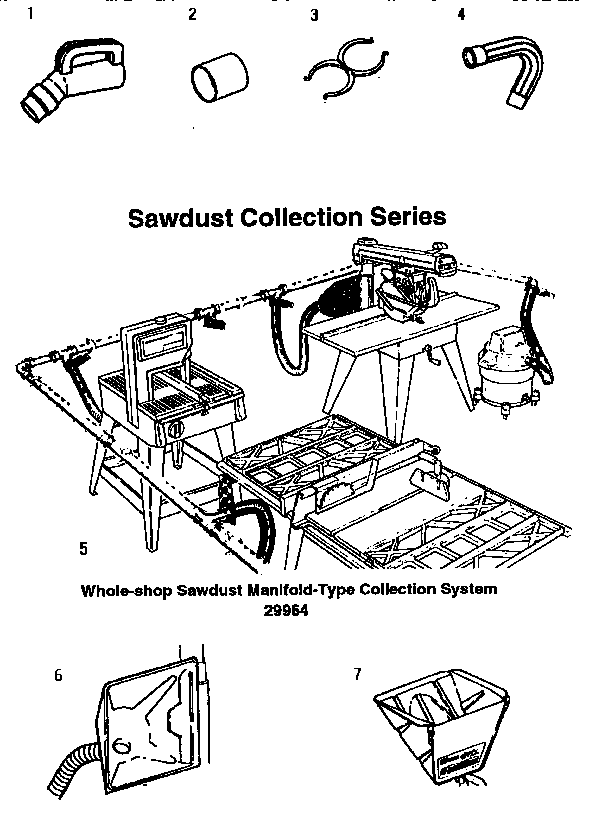 Accessories and sawdust collection series
