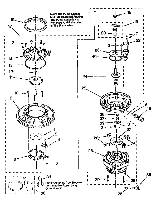 Pump and motor