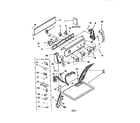 Kenmore 11077832792 top and console diagram