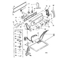 Kenmore 11076801693 top and console diagram