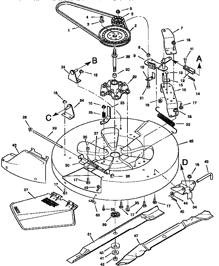 MOWER HOUSING