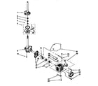 Kenmore 11028822790 gearcase, motor and pump diagram