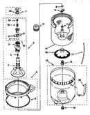 Agitator, basket and tub