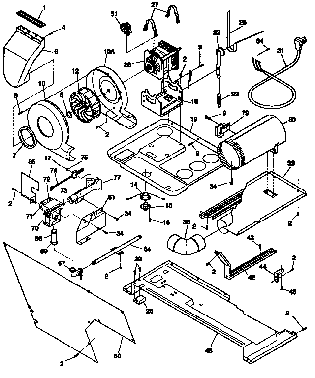 Motor and blower
