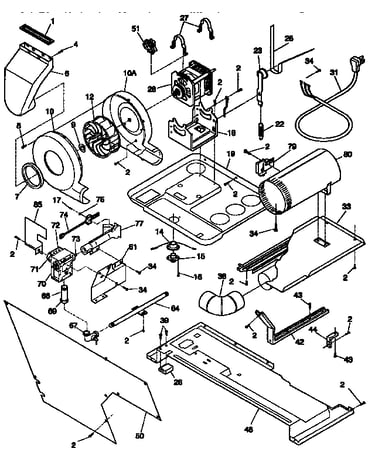 Motor and blower