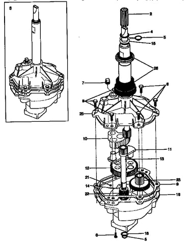 Gearcase/transmission