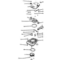 Eureka SC886D nozzle and motor assembly diagram