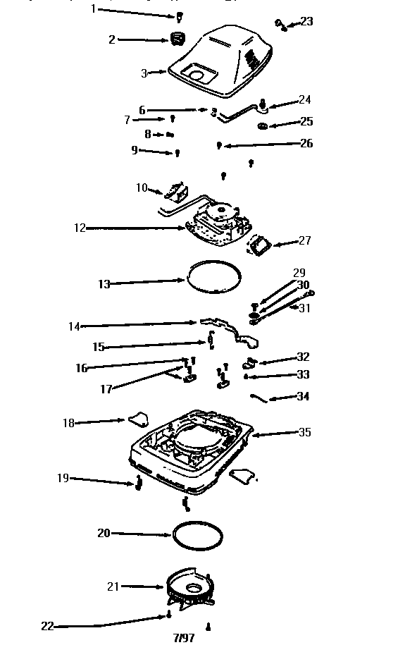 Nozzle and motor assembly