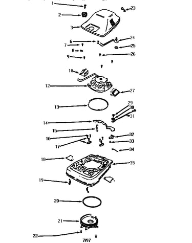 Nozzle and motor assembly