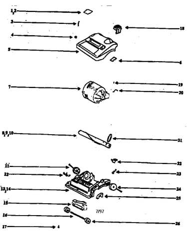 Nozzle and motor assembly