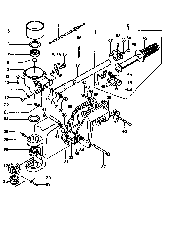 Handle and bracket