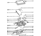 Eureka CV1810D nozzle and motor assembly diagram