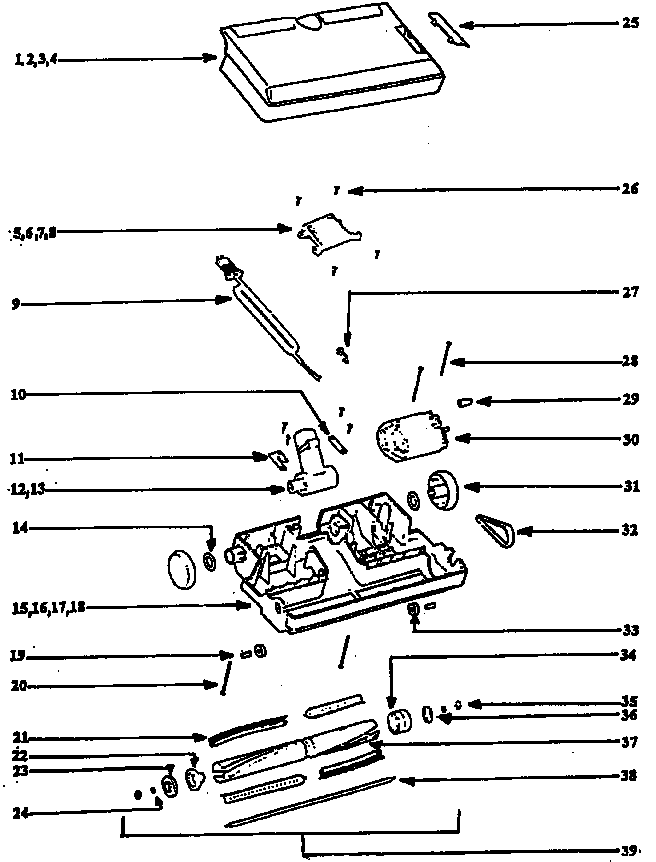 Nozzle and motor assembly