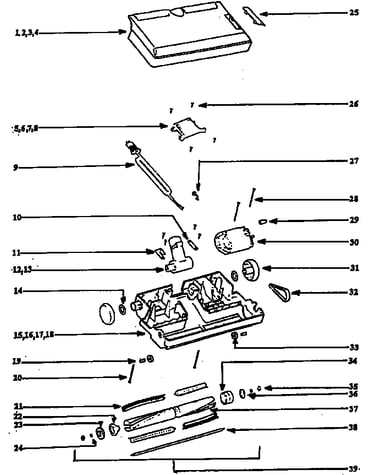 Nozzle and motor assembly