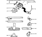 Eureka CV1810D attachment parts diagram