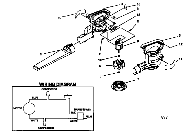 Power sweep blower