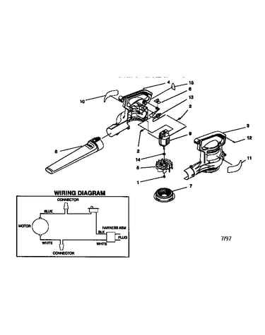 Power sweep blower