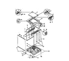 Kenmore 41797804791 washer cabinet diagram