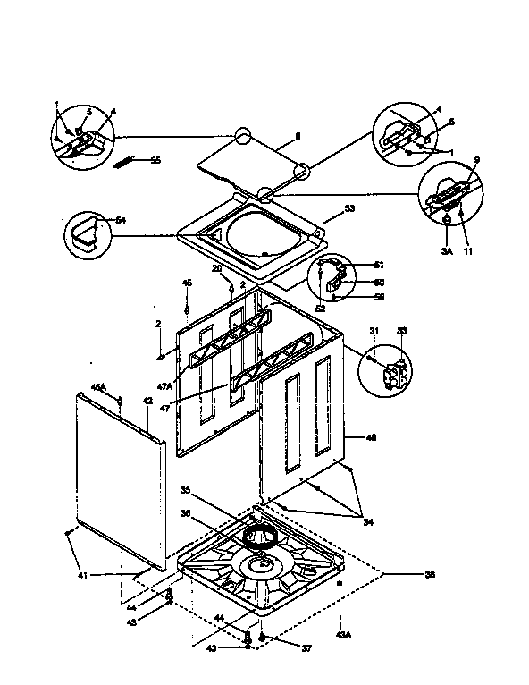 Washer cabinet
