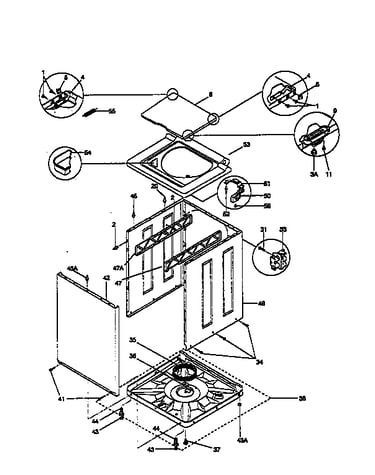 Washer cabinet