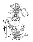 Tubs, hoses, motor