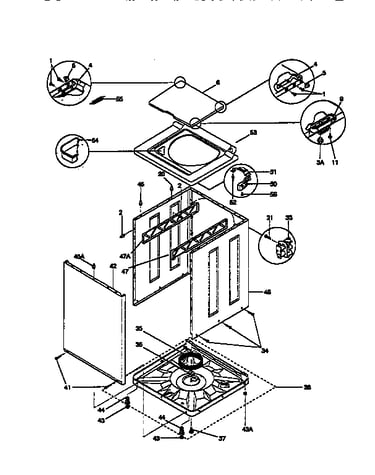 Cabinet, top panel, base