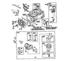 Briggs & Stratton 128812-2393-A1 engine and carburetor assembly diagram