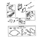 Briggs & Stratton 128812-2393-A1 air cleaner assembly and gasket set diagram