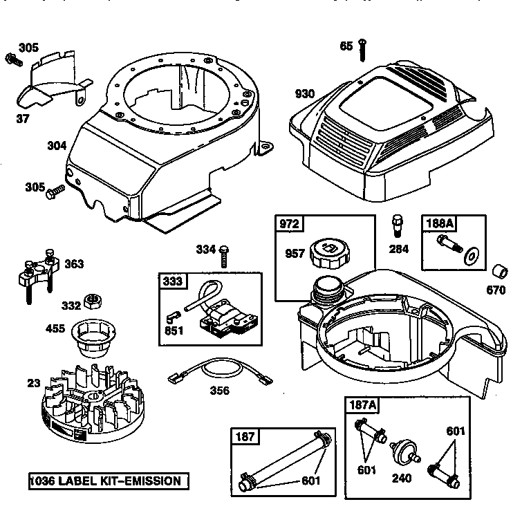 BLOWER HOUSING AND MAGNETO