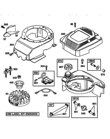 Blower housing and magneto