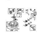 Briggs & Stratton 128812-2393-A1 engine sump and crankshaft diagram
