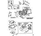Briggs & Stratton 10A902-233-01 cylinder assembly and rewind starter diagram