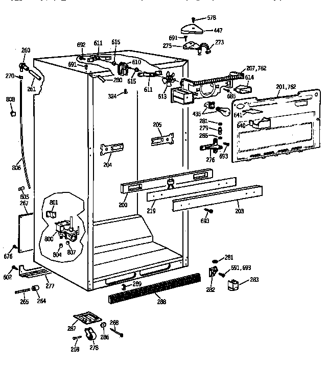 Cabinet parts