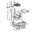 GE TBX22PRYFFWW shelf parts diagram