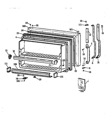 Freezer door