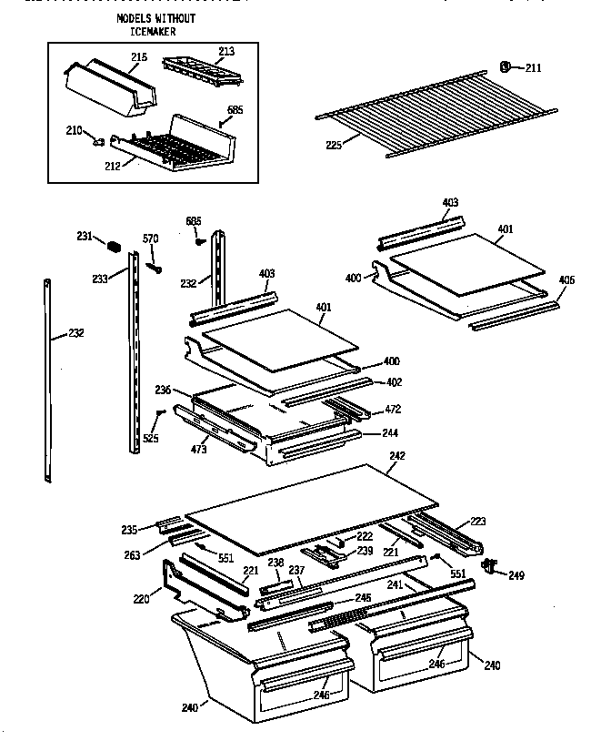 Shelf parts