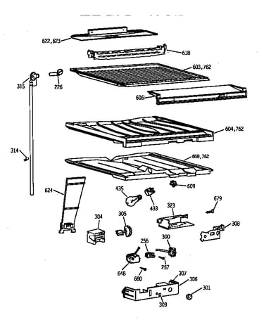 Compartment separator parts