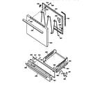 GE JGBS21PEW3AD door & drawer parts diagram