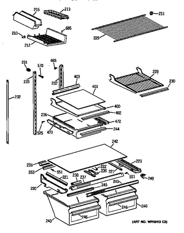 Shelf parts